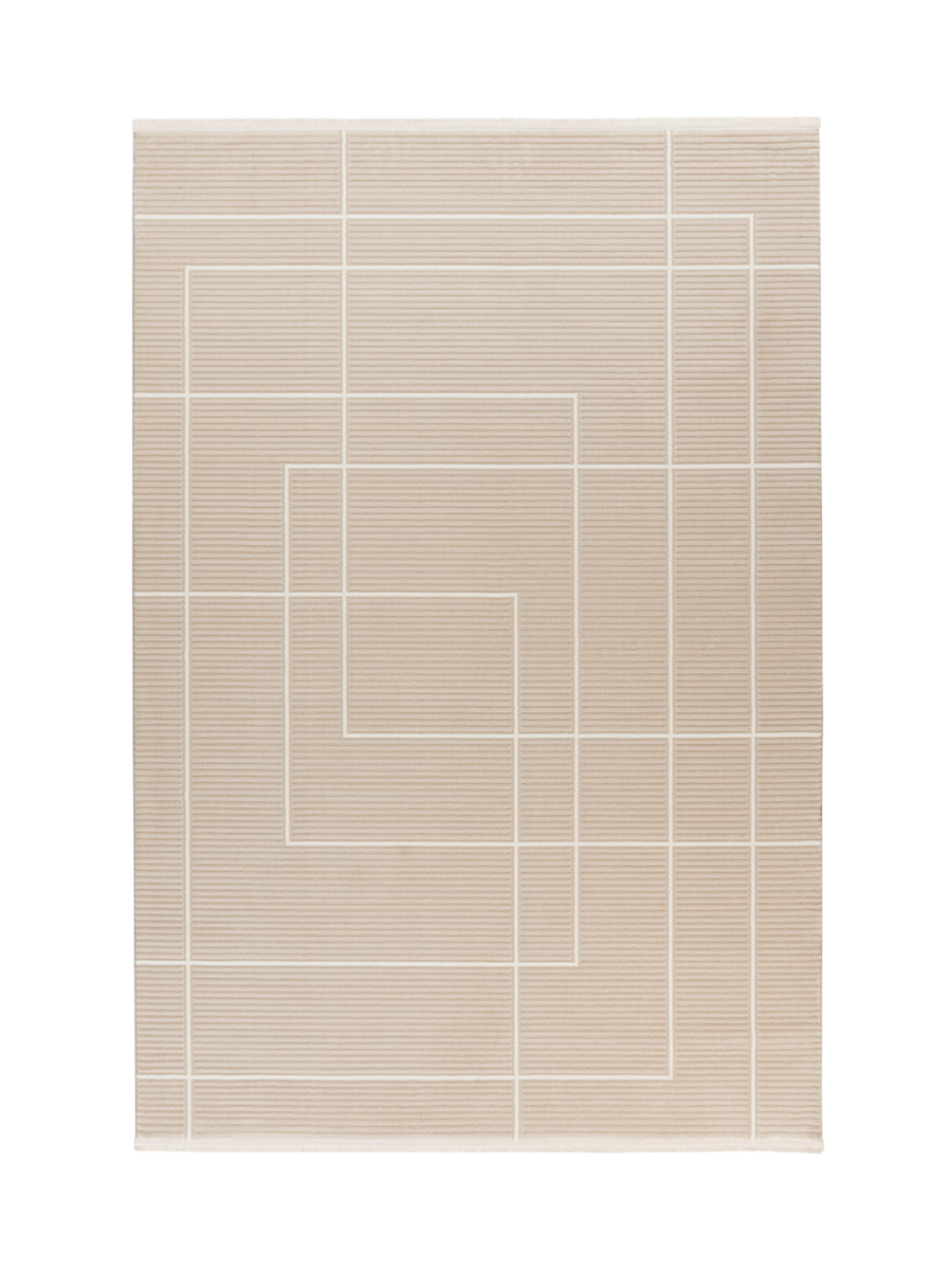 
Designer Rug "Elif 401" - Beige - 80 x 150 cm