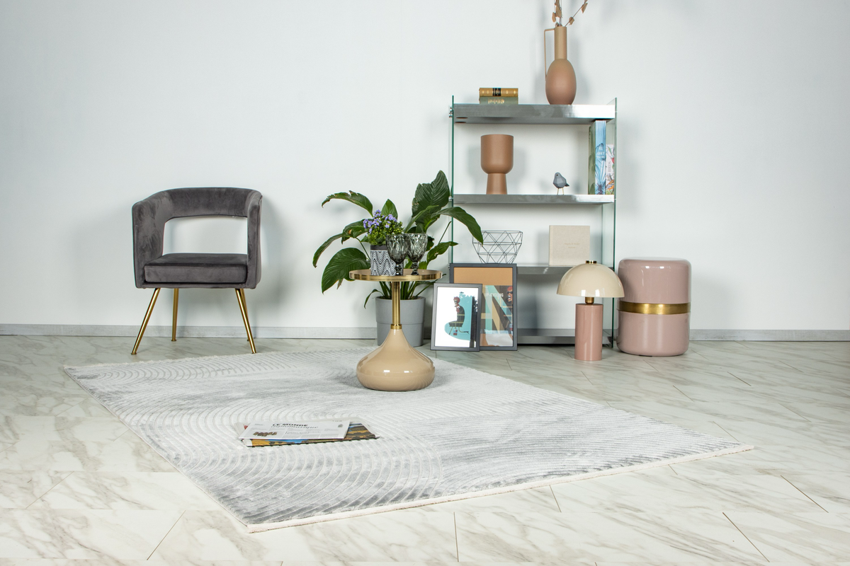 
Design Rug "Elif 402" - Grey - 80 x 150 cm