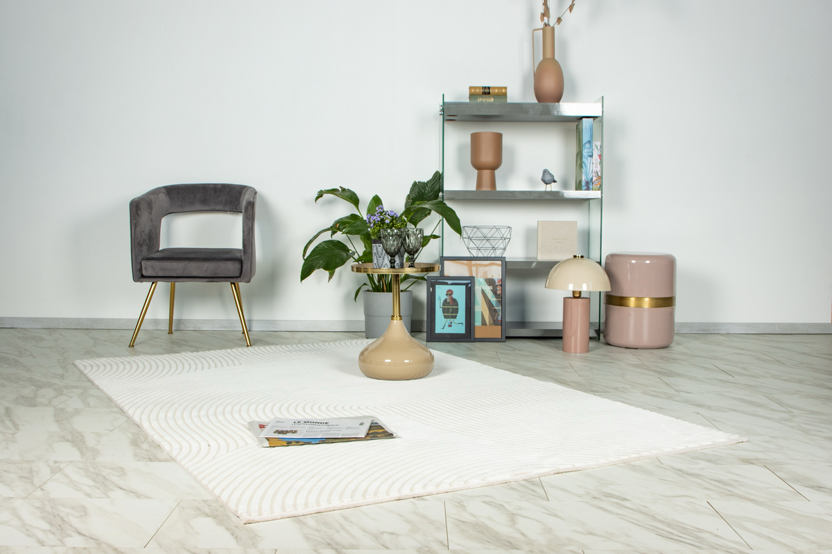 
Design Carpet "Elif 402" - Ivory - 80 x 150 cm