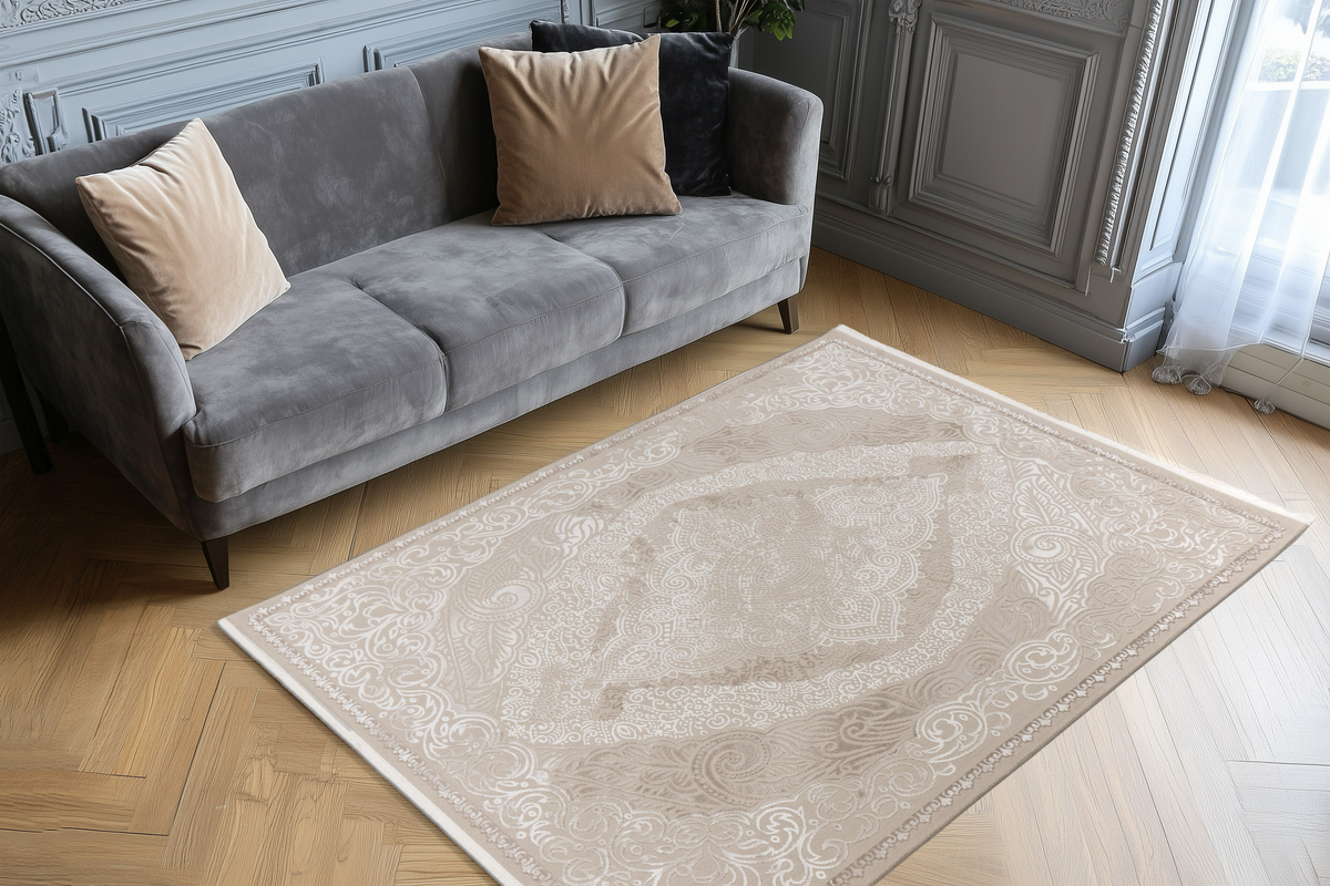
Designer Rug "Elif 404" - Beige - 80 x 150 cm