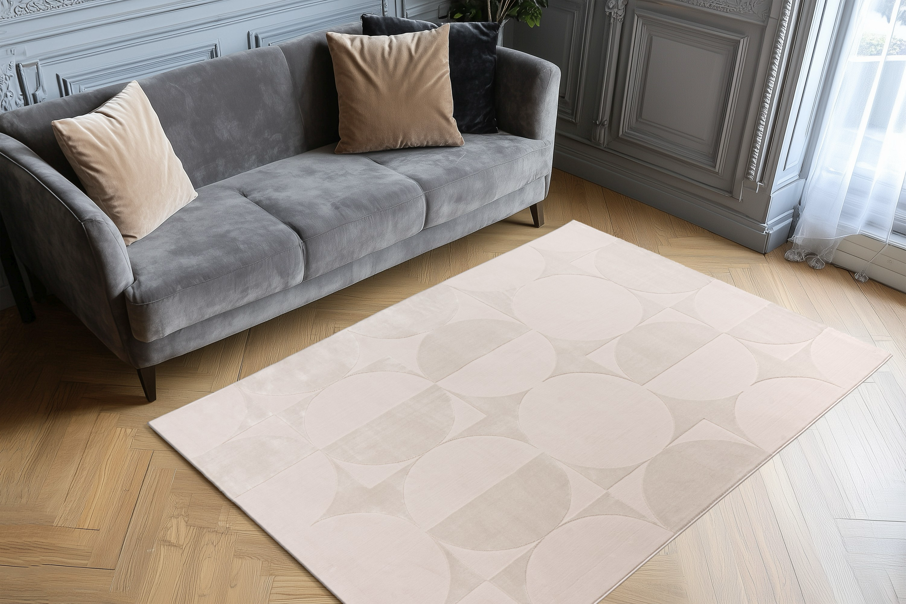 IMAGE for product variant SKU ELI-406-Beige-80x150