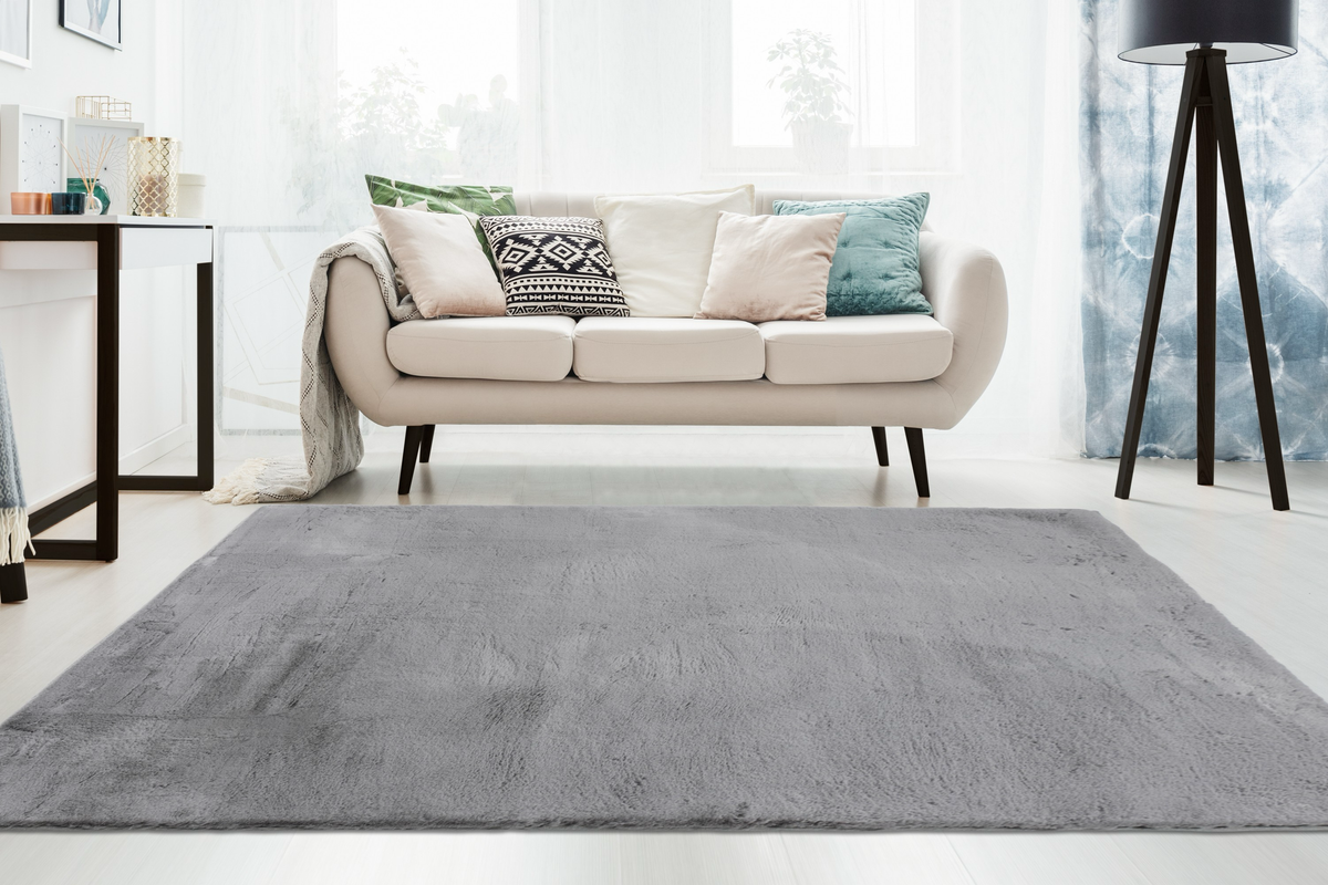 
High-quality High-pile Design Rug "Emotion" - Grey - 60 x 110