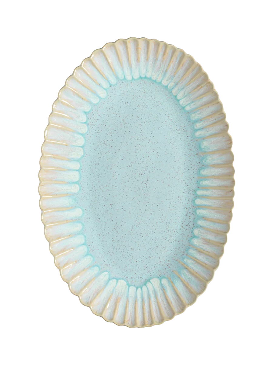 
Handmade Serving Platter "Mallorca" - Sea Blue
