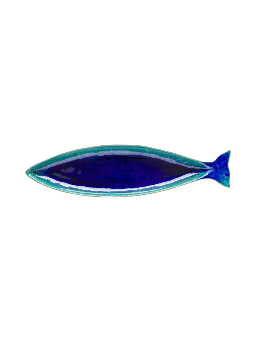 
Handmade Aperitif Platter "Cavala Petit Dori" - Atlantic Blue / Large