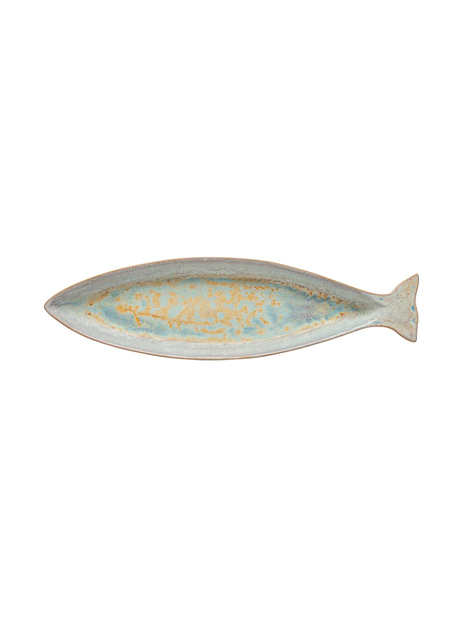 
Handmade Aperitif Platter "Cavala Petit Dori" - Nacar Blue / Large