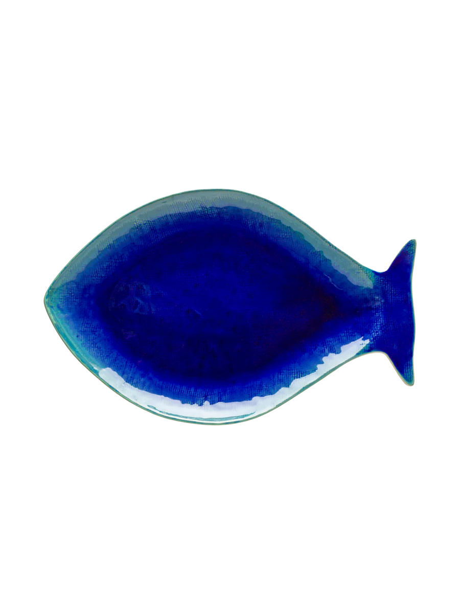 
Handcrafted Serving Platter "Dourada Dori" - Atlantic Blue