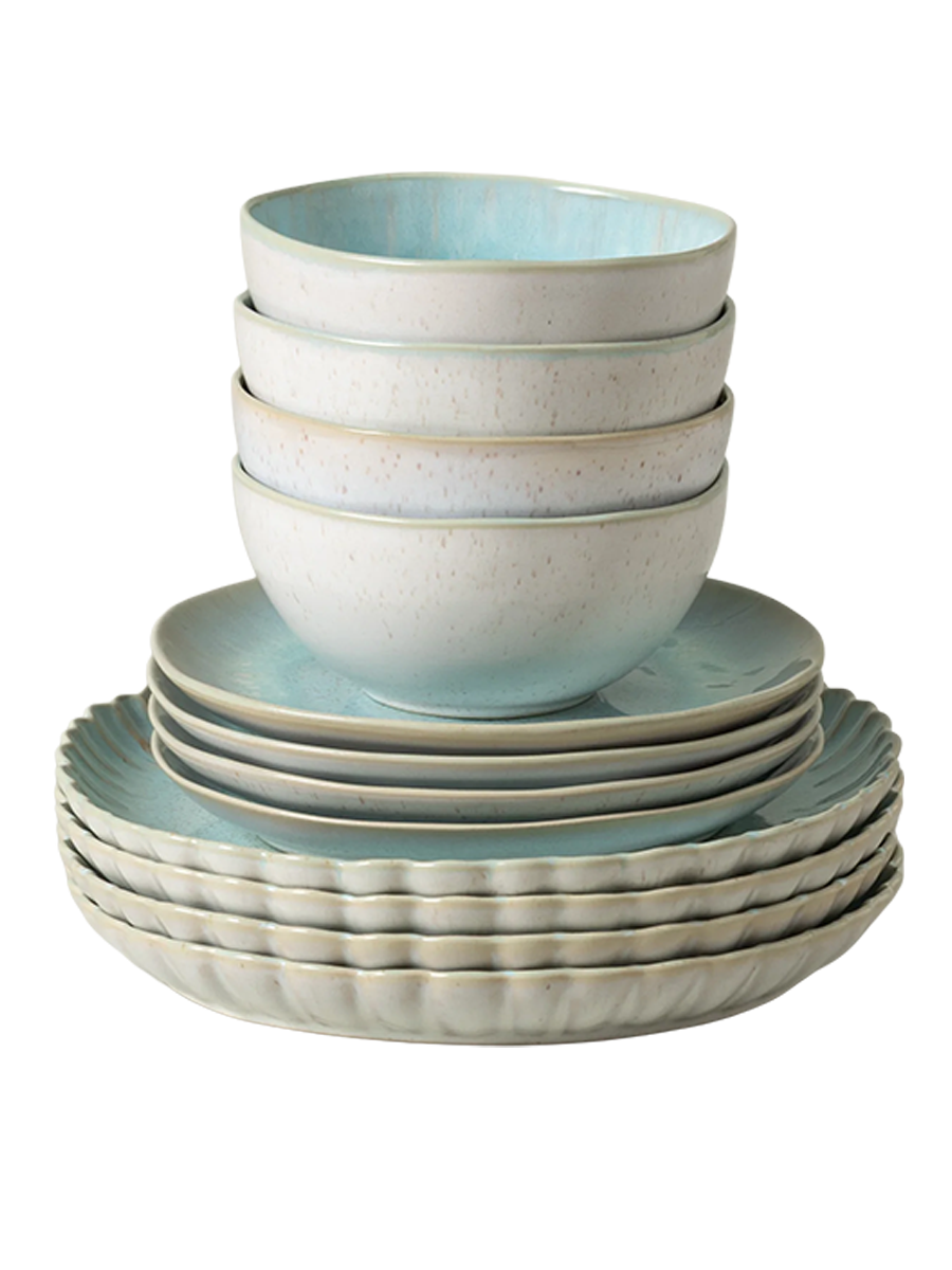 
Handmade Dinnerware Set "Eivissa & Mallorca", 4 people, 12-piece