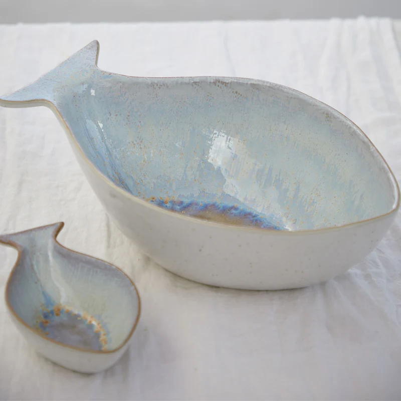 
Plat artisanal « Cavala Dori » - Nacar Blue