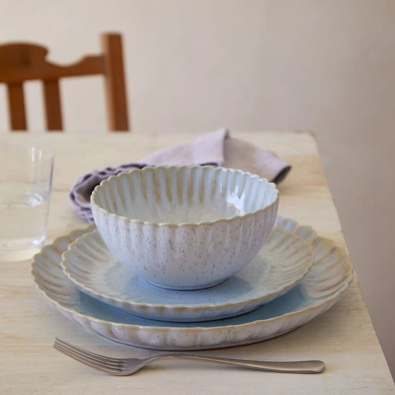 
Handmade Soup & Cereal Bowl "Mallorca" - Sea Blue