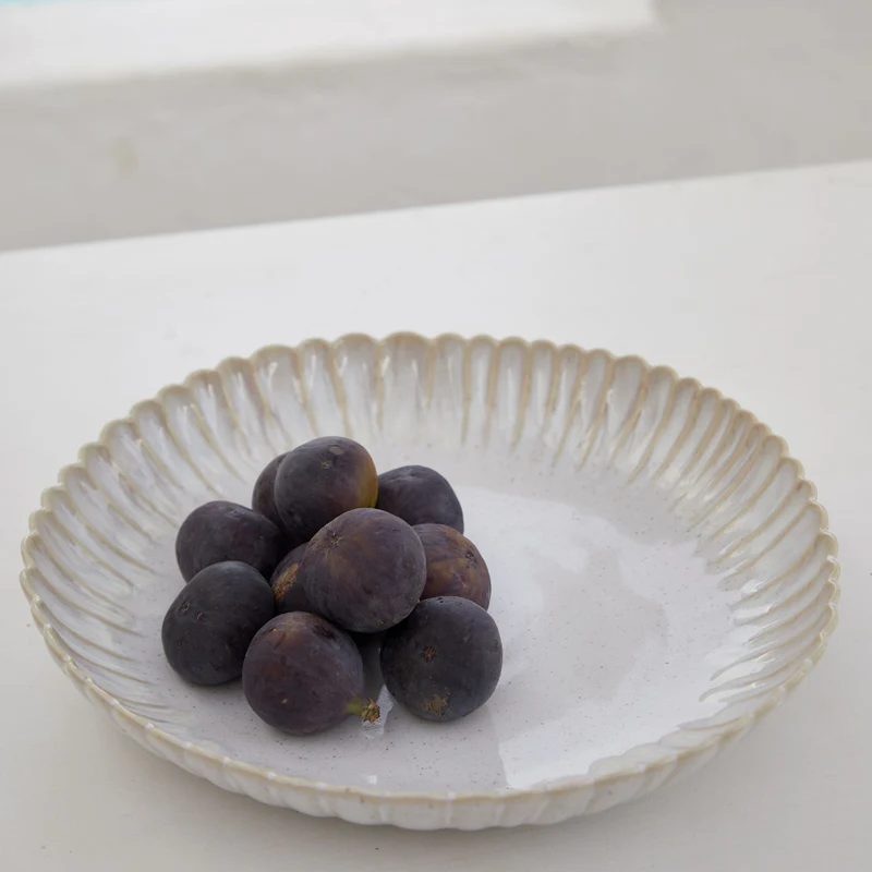 
Handmade Pasta & Serving Bowl "Mallorca" - Sand Beige