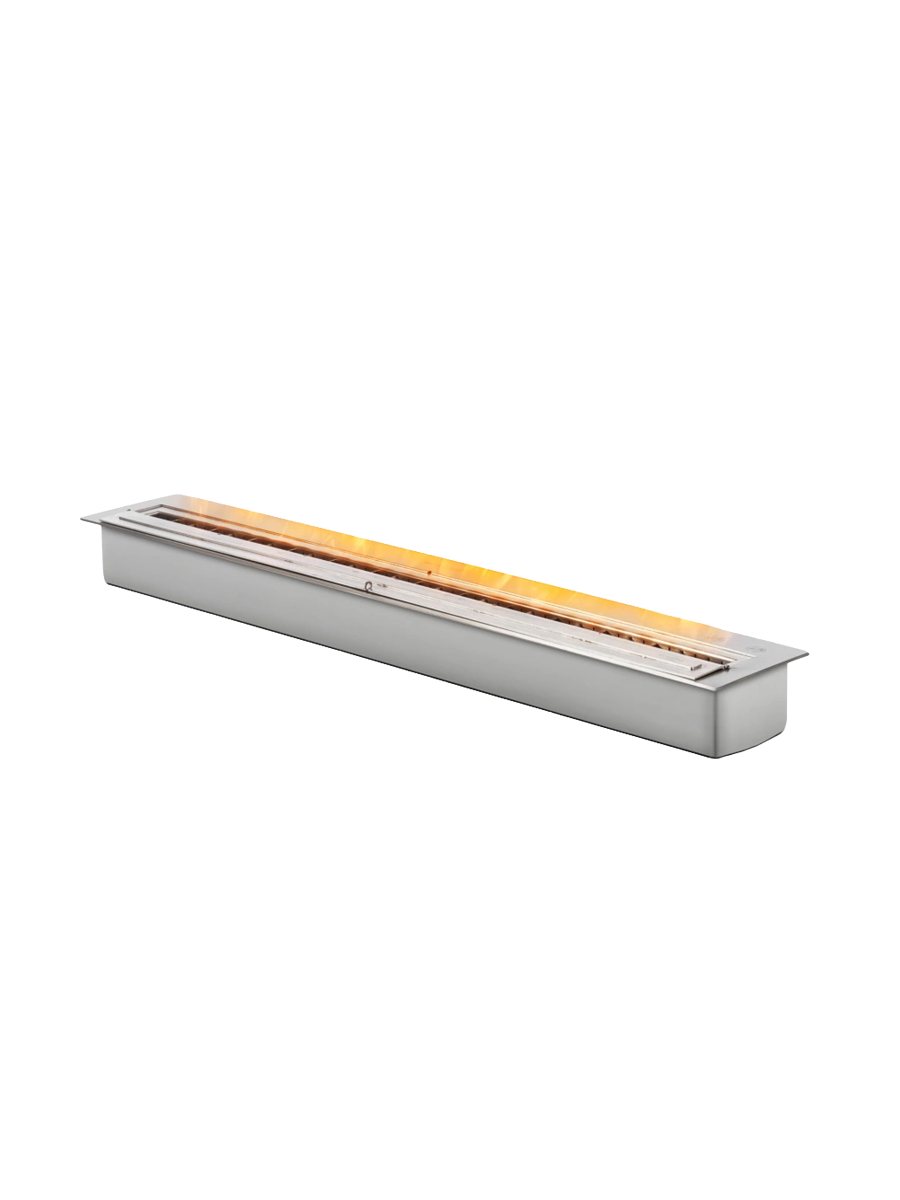 
Bio-Ethanol Fireplace Burner Insert "XL1200" - Silver