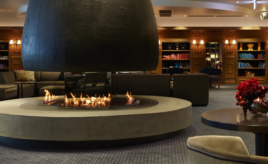 
Bio-Ethanol Fireplace Burner Insert "XL700" - Silver