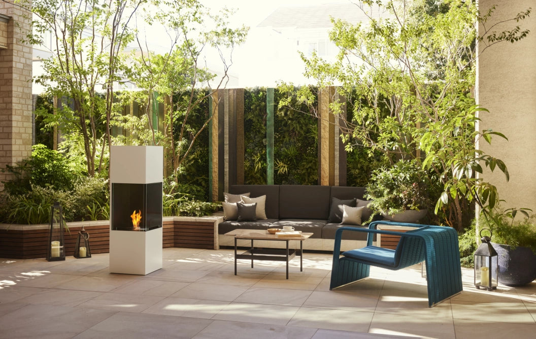 
Bio-Ethanol Designer Fireplace "BE" - White