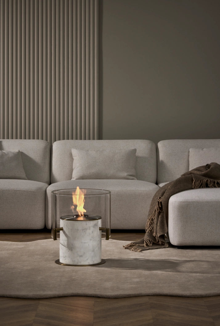 
Bio-Ethanol Designer Fireplace "POP 8L" - Oak