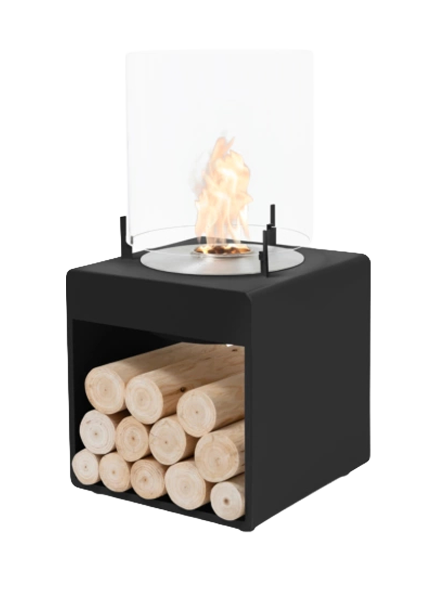 
Bio-Ethanol Designer Fireplace "POP 3L" - Black