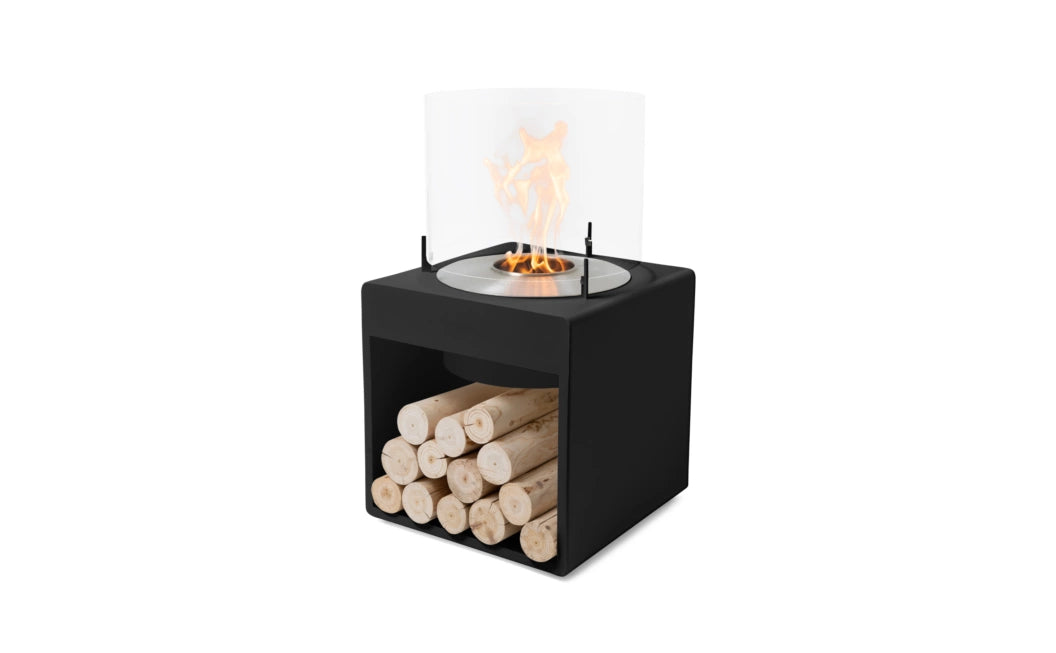 
Bio-Ethanol Designer Fireplace "POP 8L" - Black