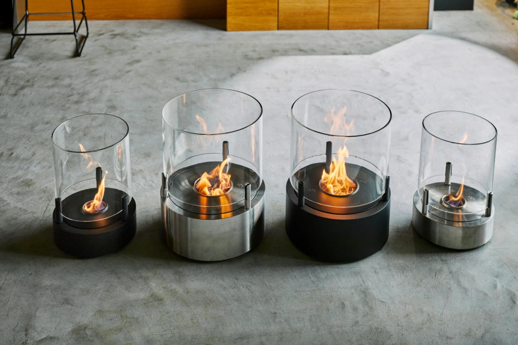 
Bio-Ethanol Designer Fireplace "T-LITE 3" - Black