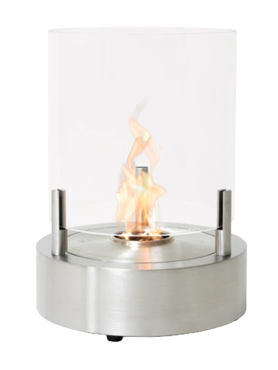 
Bio-Ethanol Designer Fireplace "T-LITE 3" - Silver