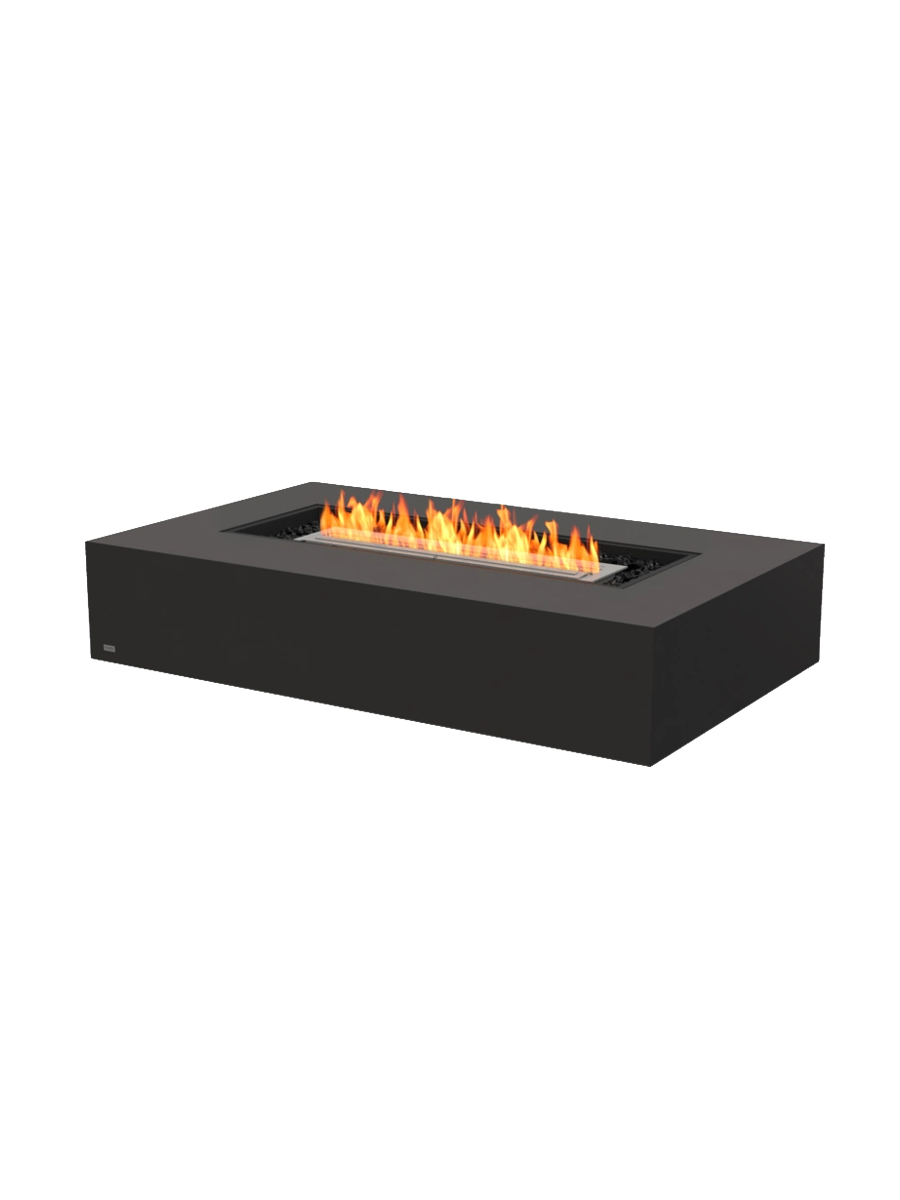
Bioethanol Fire Table "Wharf 65" - Graphite / Without protective glass