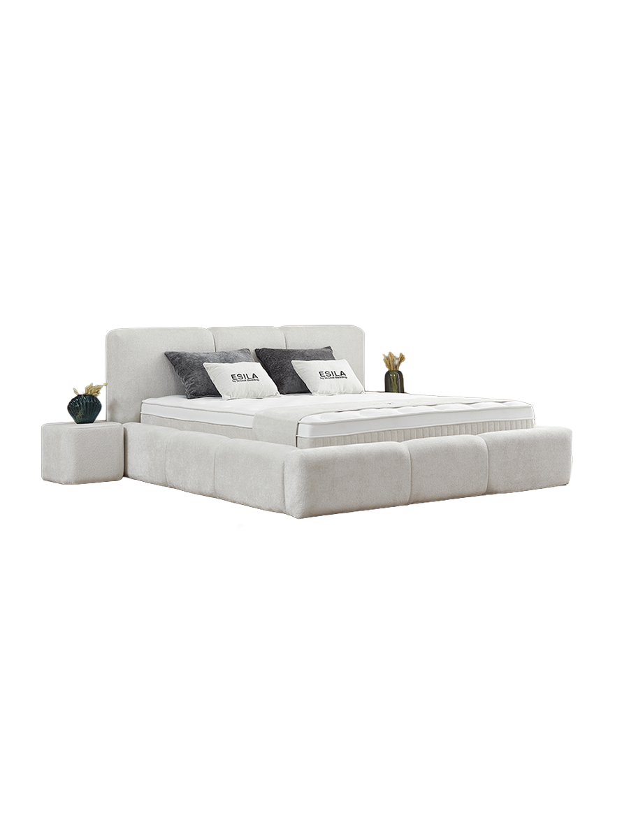 
Premium Boxspring Bed "Esila" incl. Mattress & Topper - Without accessories / Mattress size: 140 x 200 cm