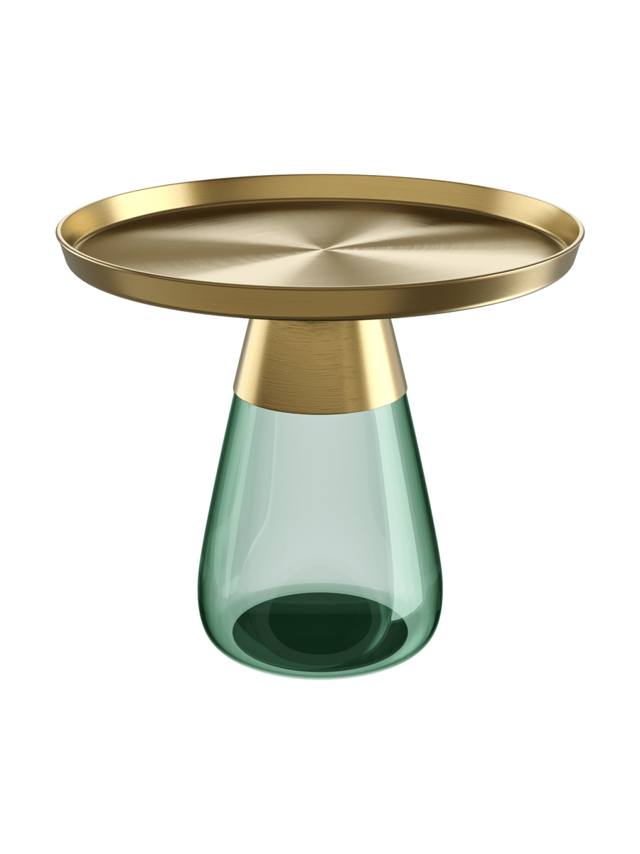 
Design Beistelltisch „Drop“ in verschiedenen Varianten - Schwarz / Ø 60 x 52 cm