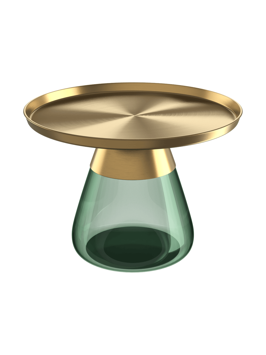 
Design Beistelltisch „Drop“ in verschiedenen Varianten - Schwarz / Ø 60 x 52 cm