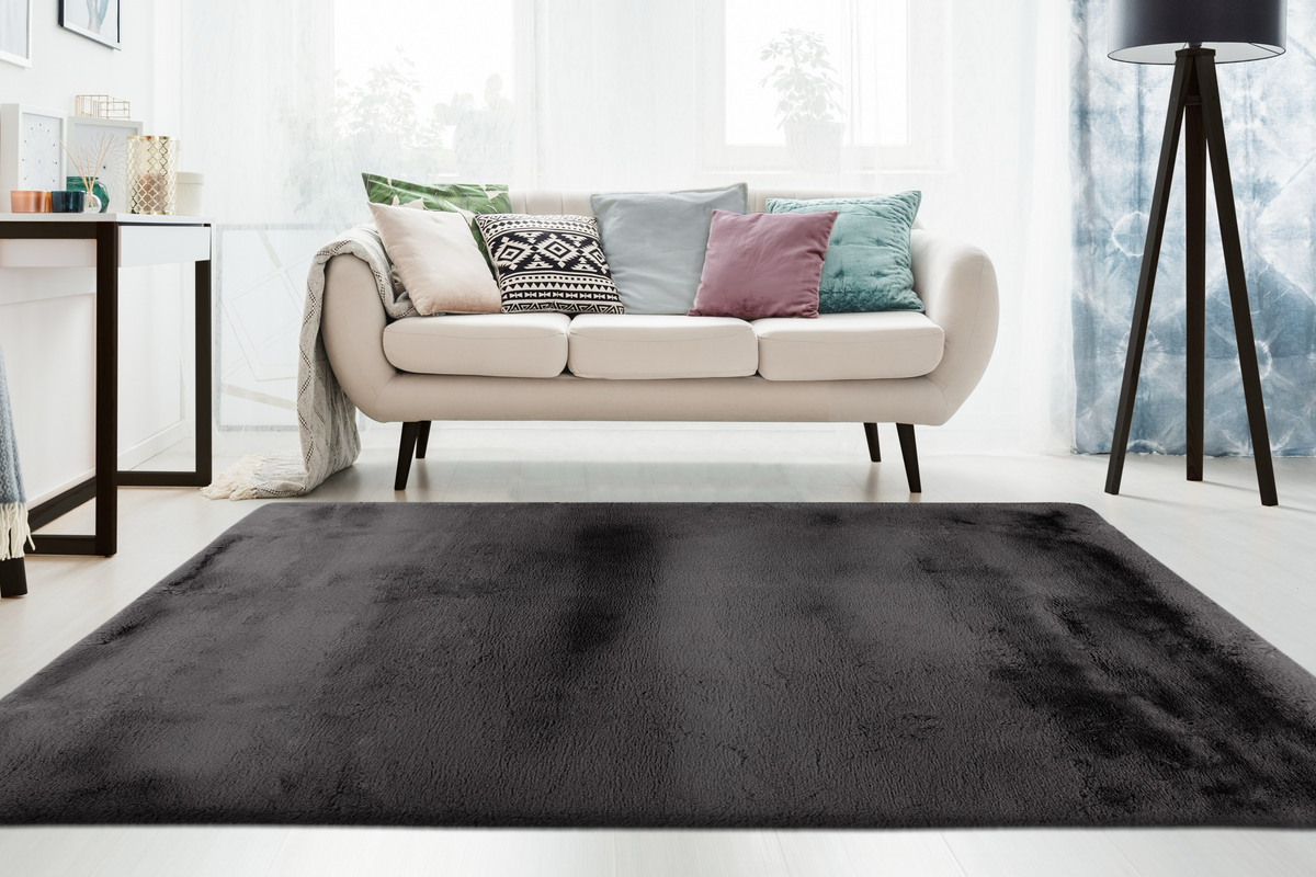 
Tapis design shaggy de qualité supérieure « Eternity 900 » - Graphite - 80 x 150 cm