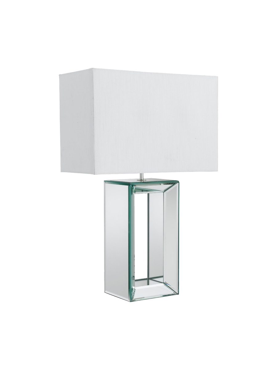 
Elegant Designer Table Lamp "Mirror" 38 x 58 cm - White