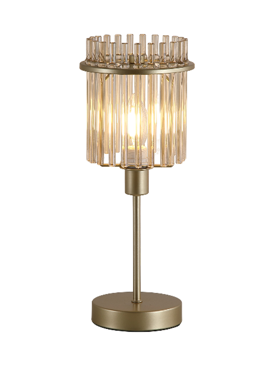 
Luxurious table lamp "Swizzle" - Gold, Champagne