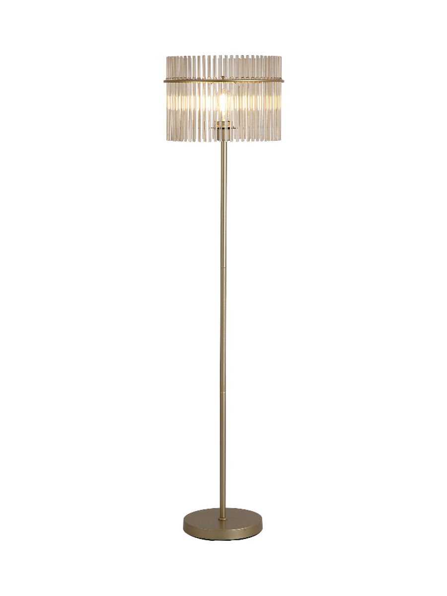 
Luxuriöse Stehlampe "Swizzle" - Gold, Champagne
