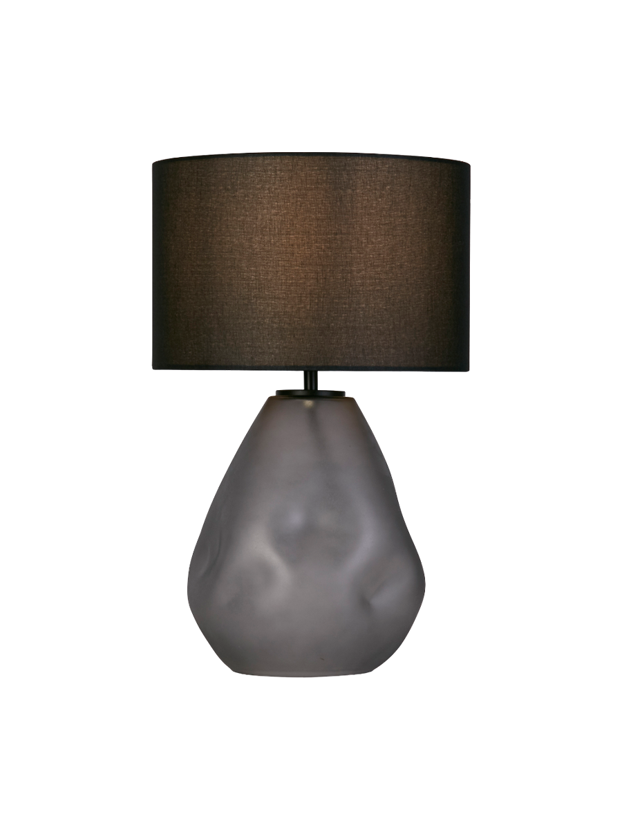 
Design Tischlampe „Devon“ - Grau/Schwarz