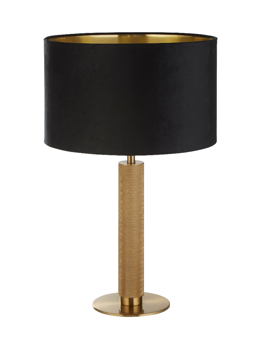 
Elegant Designer Table Lamp "London" - Black/Gold