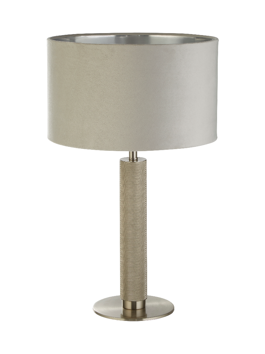 
Elegant Designer Table Lamp "London" - Gray/Silver