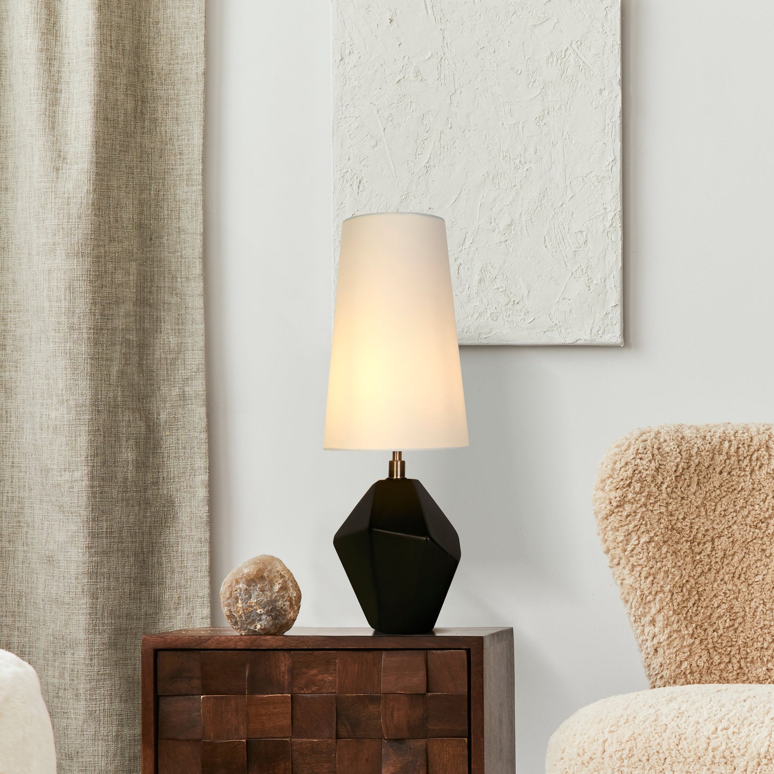 
Elegant Design Table Lamp "Apex" Ø 20 x 55.5 cm - Black