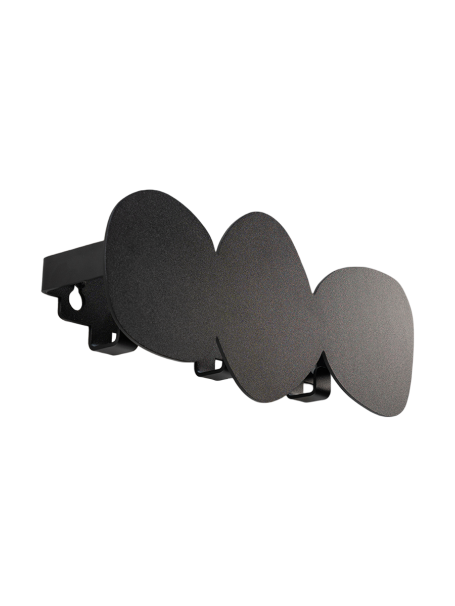 
Appendiabiti da parete di design “Tumulo small” - Nero