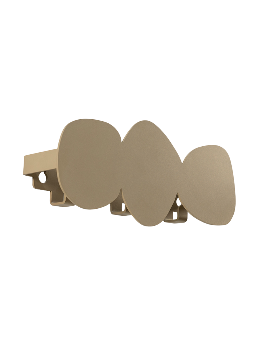 
Appendiabiti da parete di design “Tumulo small” - Champagne