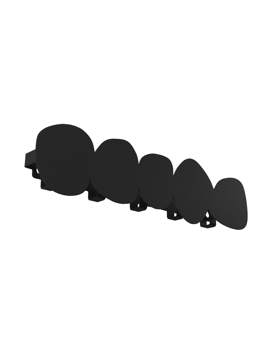 
Appendiabiti da parete di design “Tumulo medium” - Nero