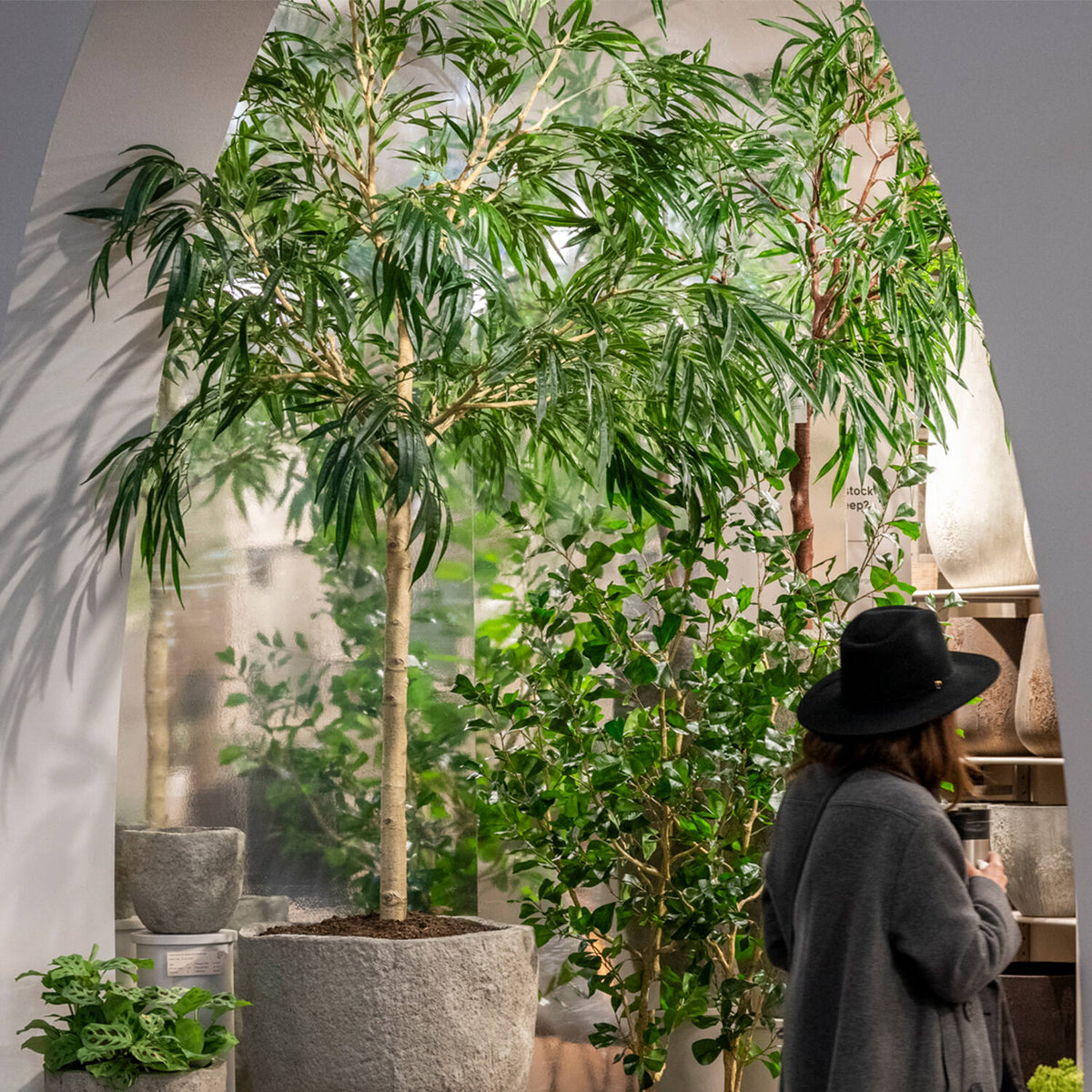 
Plante artificielle réaliste "Ficus Aldi Tree XL", différentes tailles - Ø 85 x 230 cm