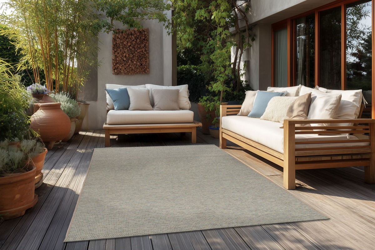
High-quality Indoor/Outdoor "Fiesta 602" Ocean - 80 x 150 cm