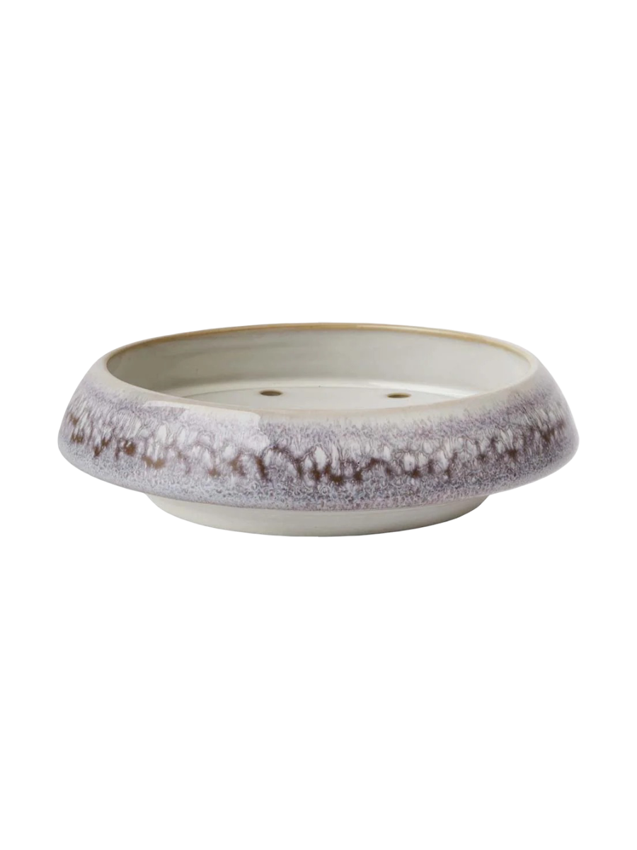 
Portasapone di design «Figo» fatto a mano in ceramica, malva