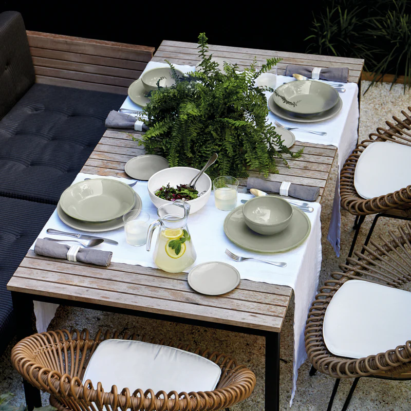 
Handmade Bread & Aperitif Plate "Friso" - Grey