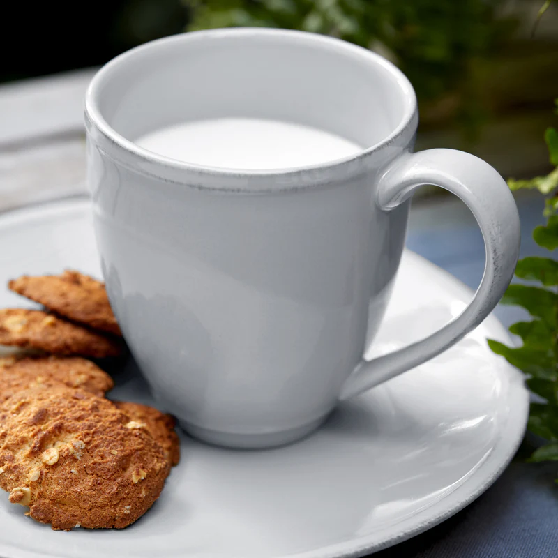 
Handmade Bread & Aperitif Plate "Friso" - White