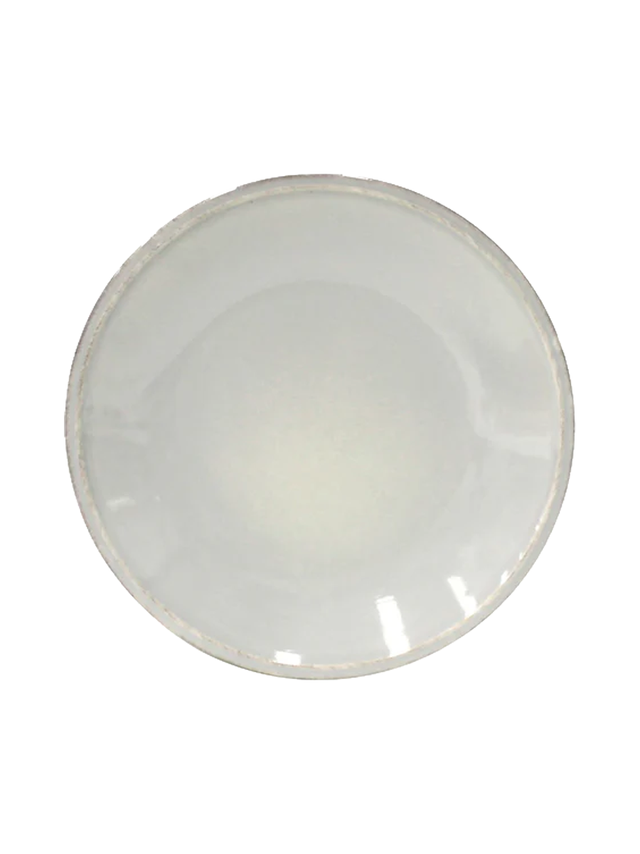 
Assiette à salade et dessert artisanale « Friso » - Gris