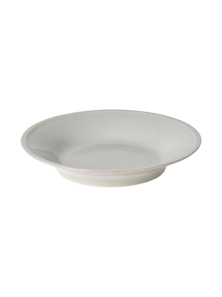 
Assiette creuse et à pâtes « Friso » faite à la main - Gris