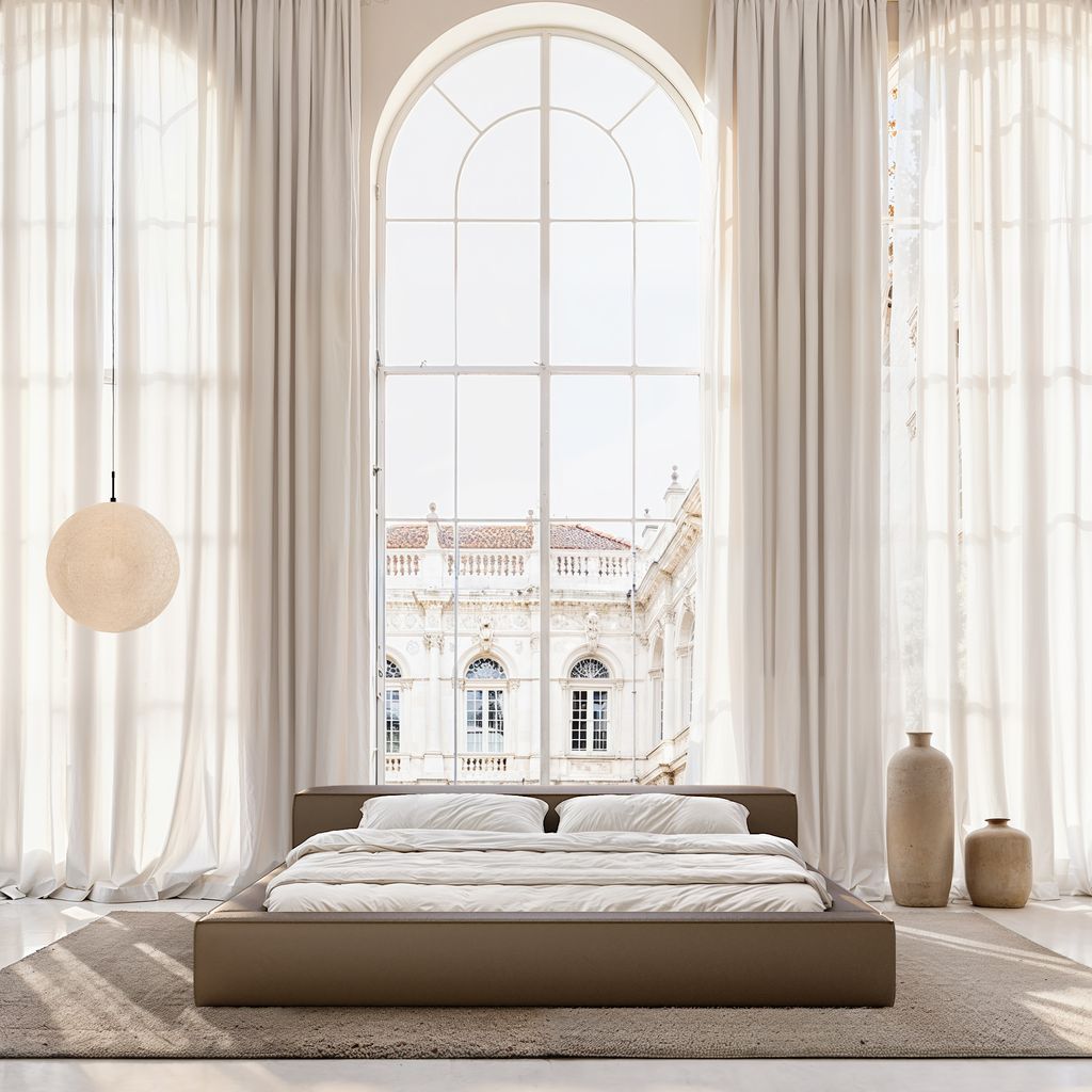 
Design Polsterbett „Alessa“ mit Ablagefach, Kunstleder Dunkelbraun - 140 x 200 cm
