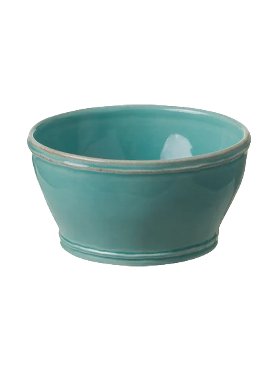 
Bol à soupe et à céréales fait main « Fontana » - Turquoise