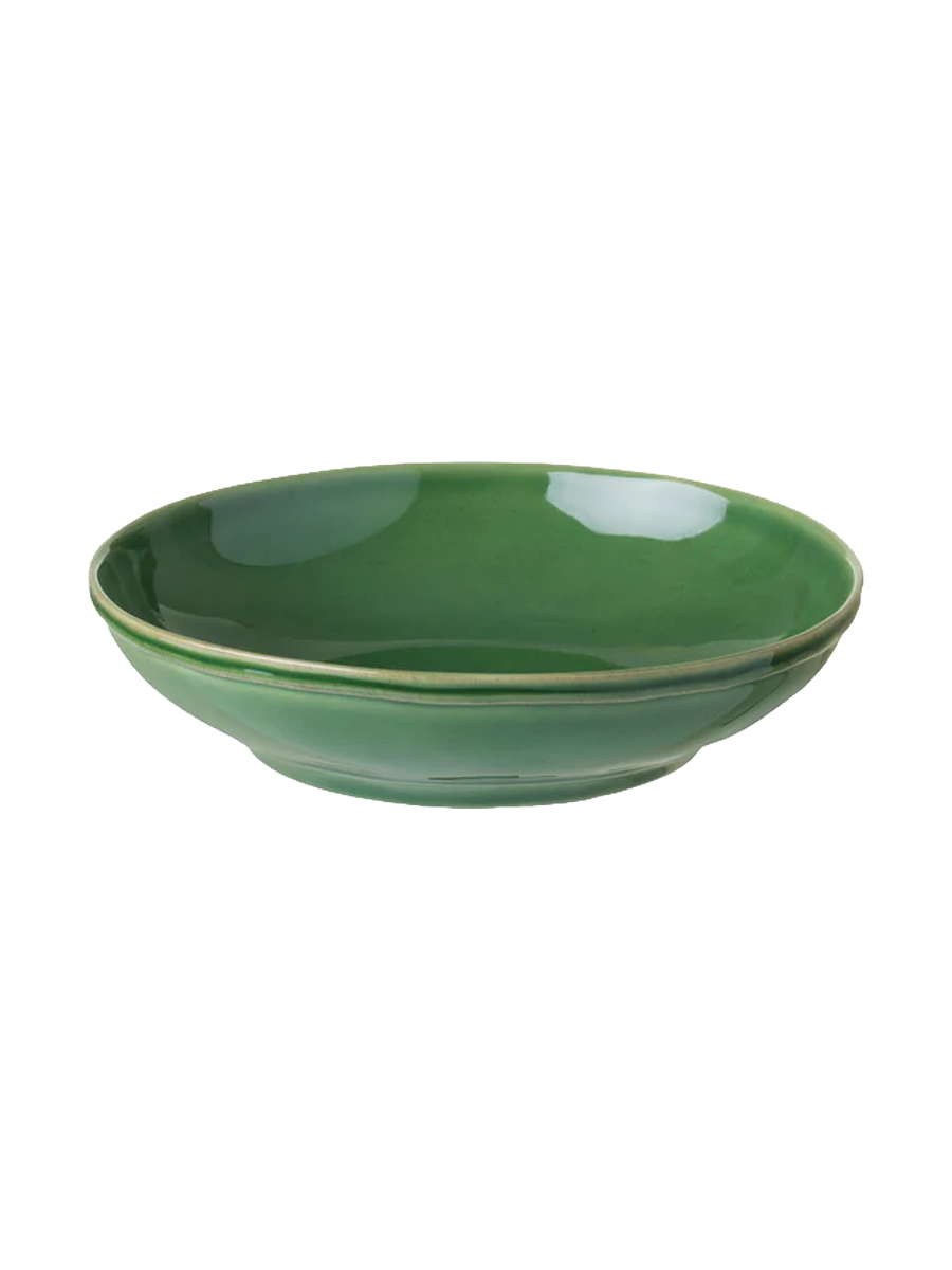 
Assiette creuse et à pâtes artisanale « Fontana » - Vert Forêt
