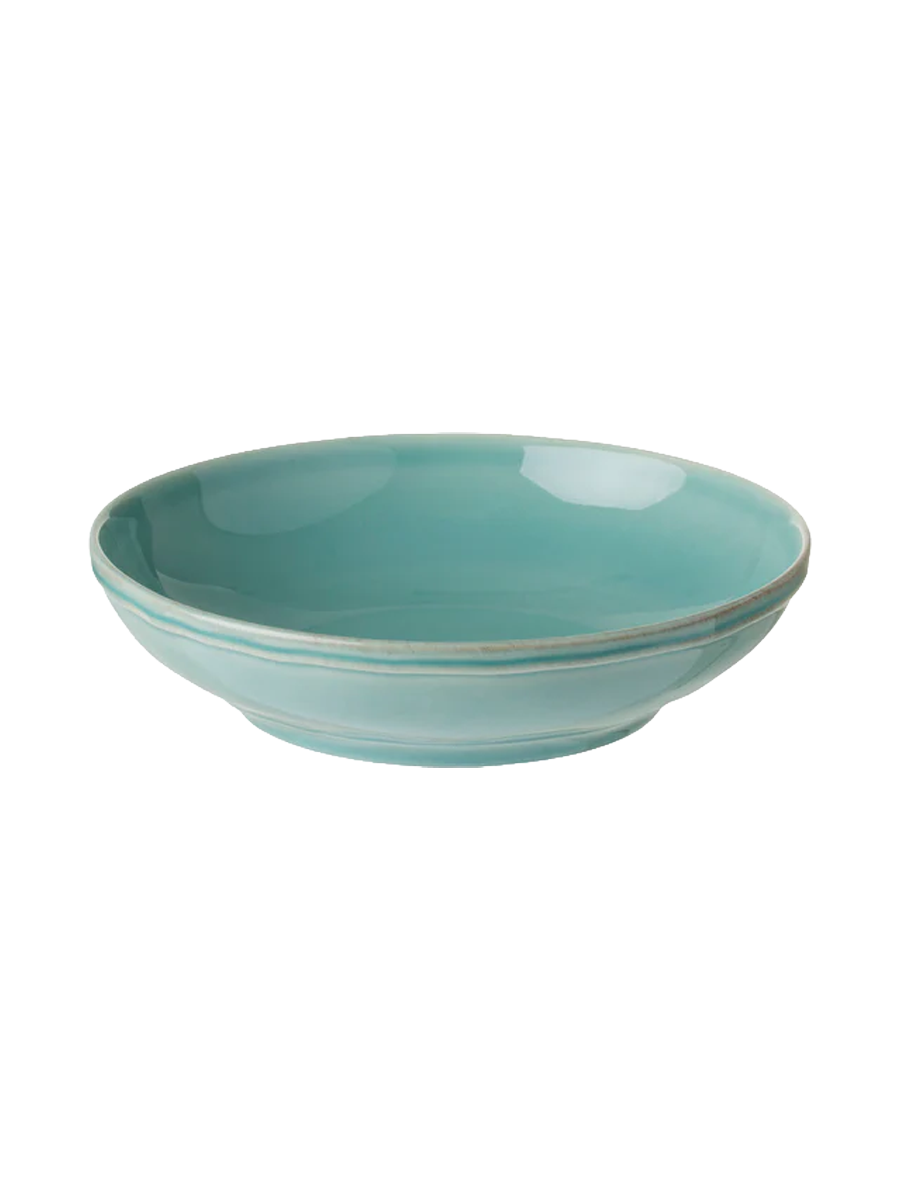
Assiette creuse et à pâtes artisanale « Fontana » - Turquoise
