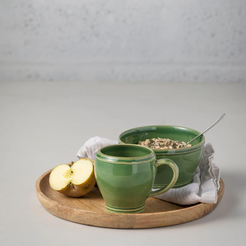 
Handmade Tea & Coffee Mug "Fontana" - Forest Green