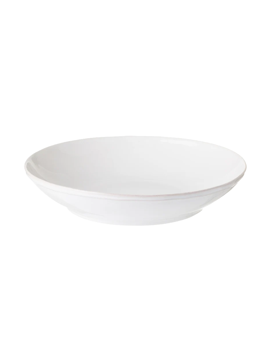 
Plat à pâtes et de service fait main « Fontana » - Blanc